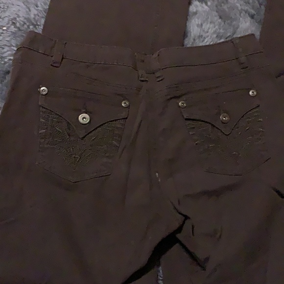 Chocolate brown gasoline jeans - Picture 3 of 3